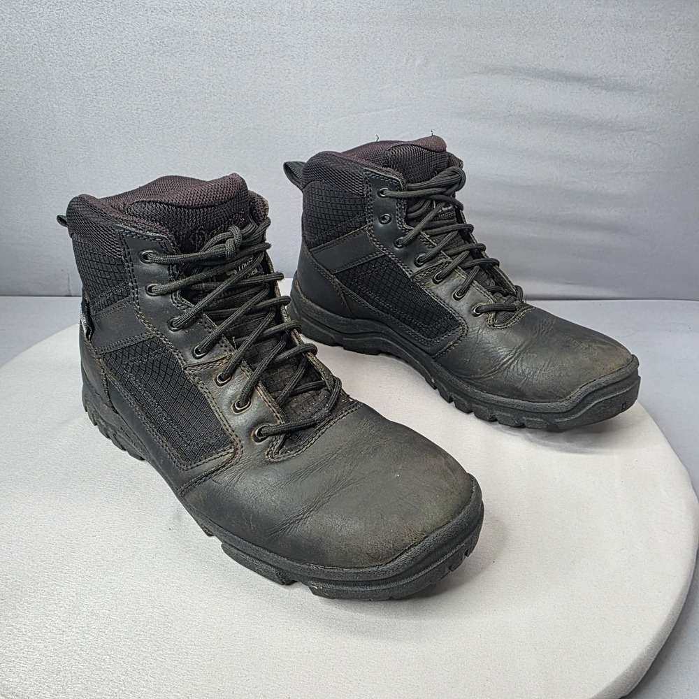 Danner Lookout Side Zip 5.5" Boots Mens 9.5 Black Tactical Waterproof Workwear
